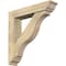 Ekena Millwork Funston Traditional Rough Sawn Bracket w/ Offset Brace, Douglas Fir, 6"W x 28"D x 28"H BKT0604X28X28FST01RDF - alternate 1